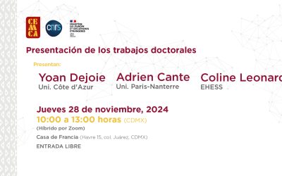 Presentación de trabajos doctorales asociados al CEMCA