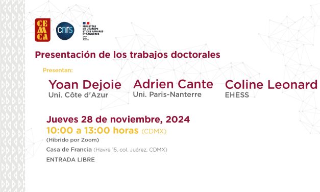 Presentación de trabajos doctorales asociados al CEMCA